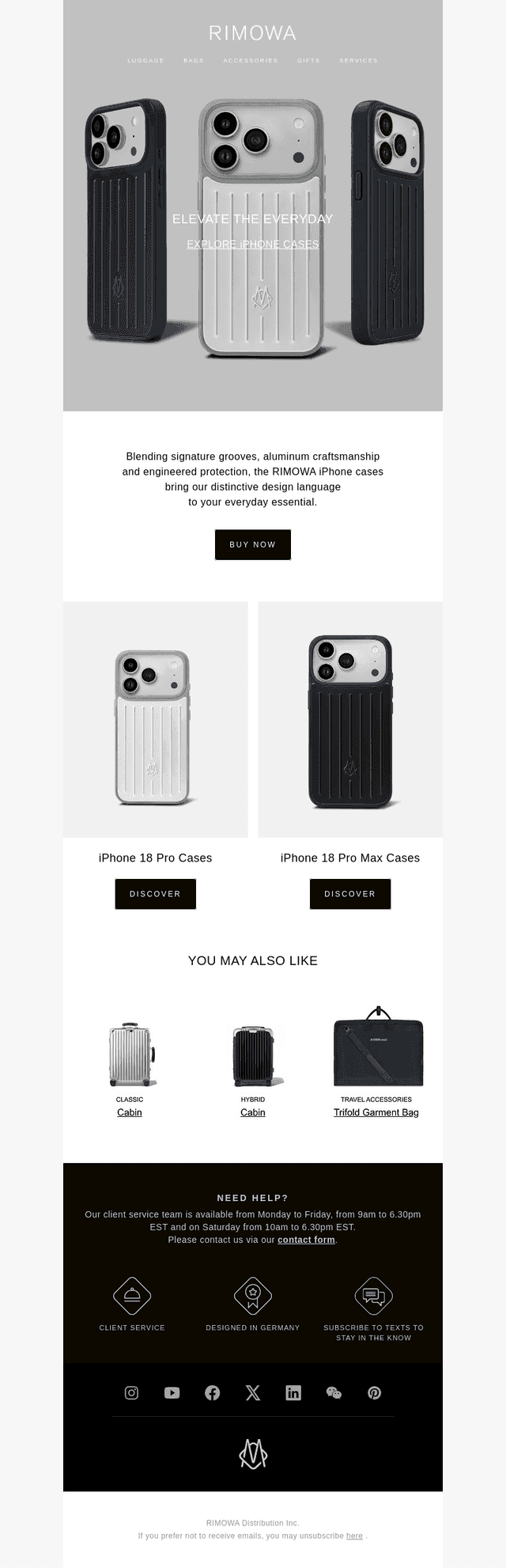 RIMOWA email from Fri, Sep 18, 2026