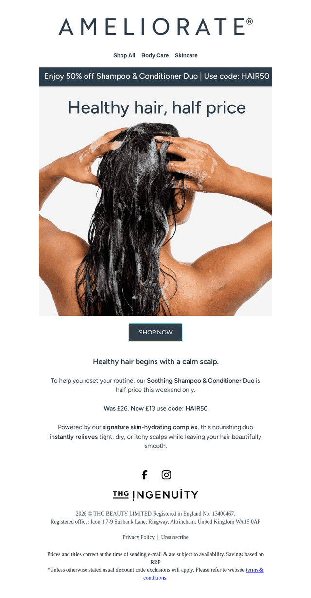 Ameliorate UK email from Sat, Sep 19, 2026