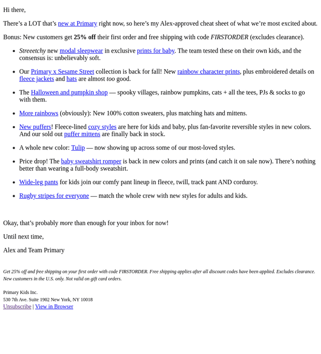 Primary email from Sat, Sep 19, 2026