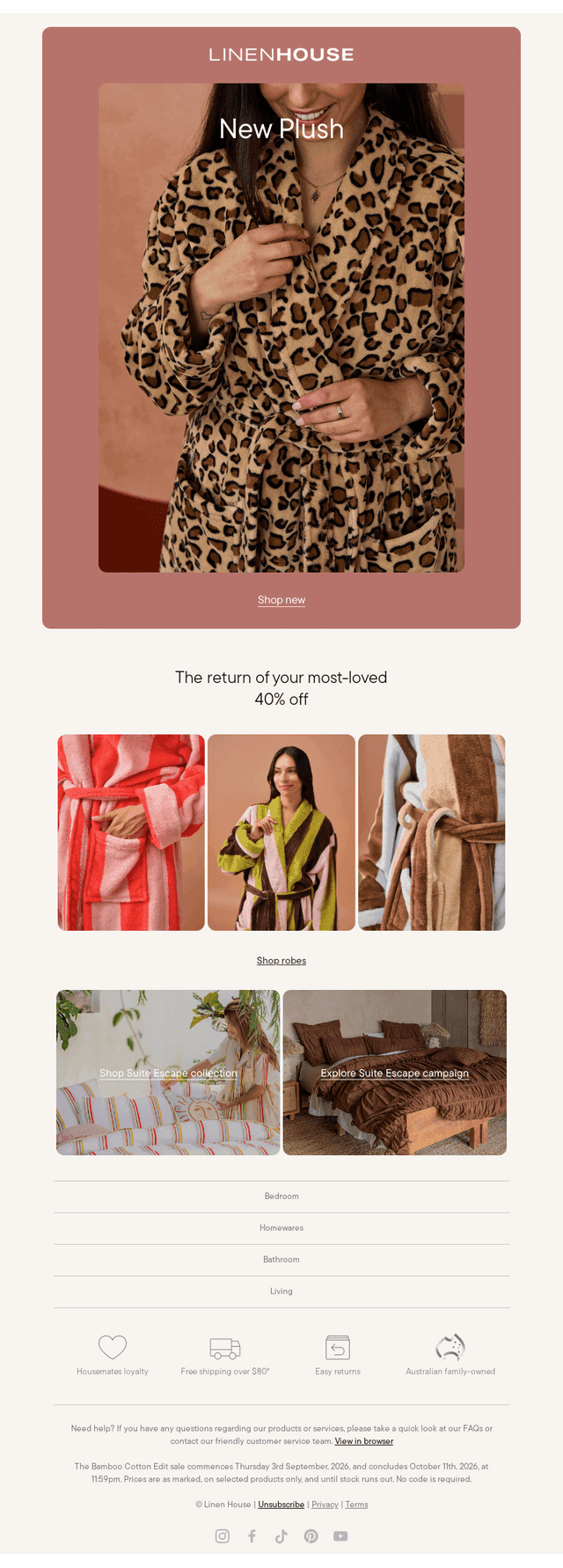 NEW Leopard print robe? Yes please!
