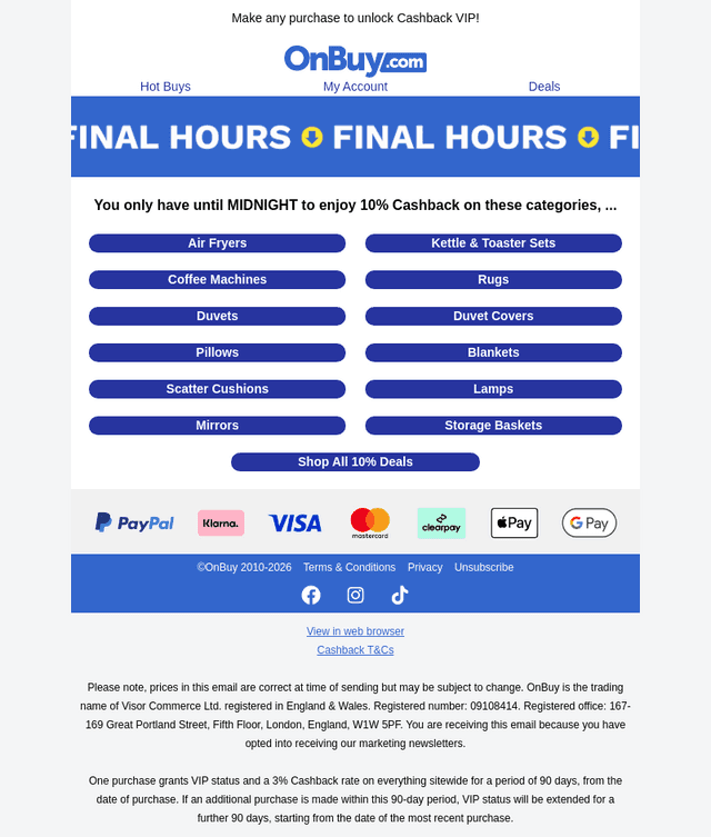 OnBuy email from Sun, Sep 20, 2026
