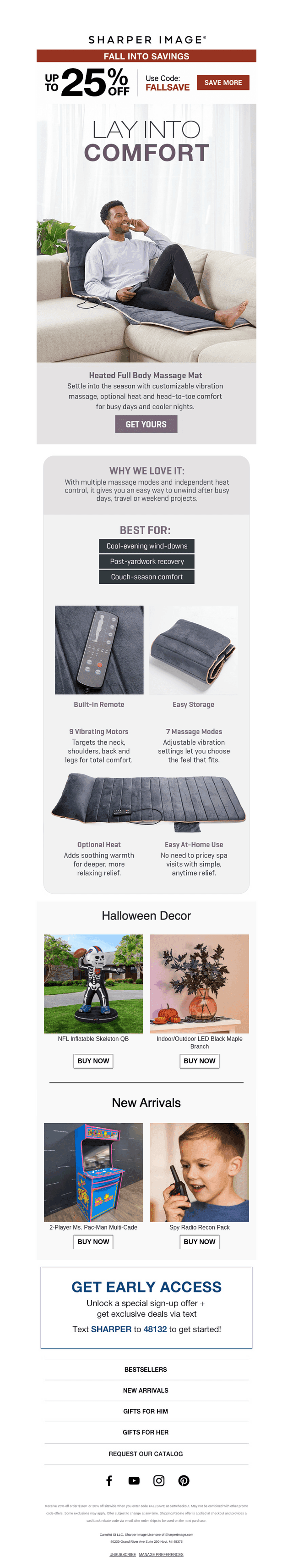 Get Cozy: Heated Massage Mat 🔥