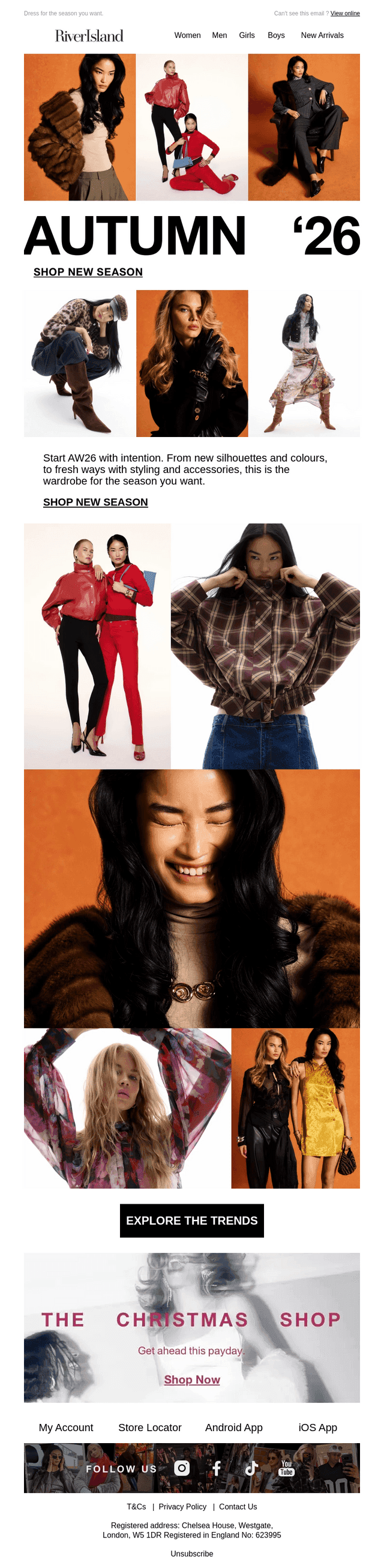 River Island email from Sun, Sep 20, 2026