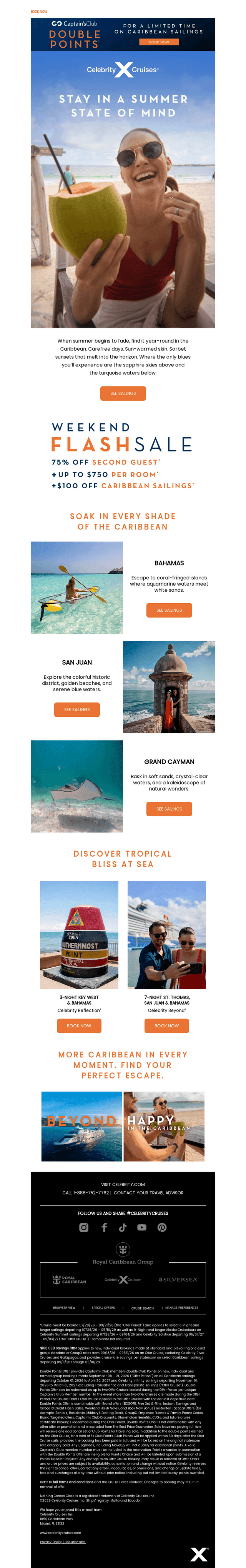 Celebrity Cruises email from Sun, Sep 20, 2026