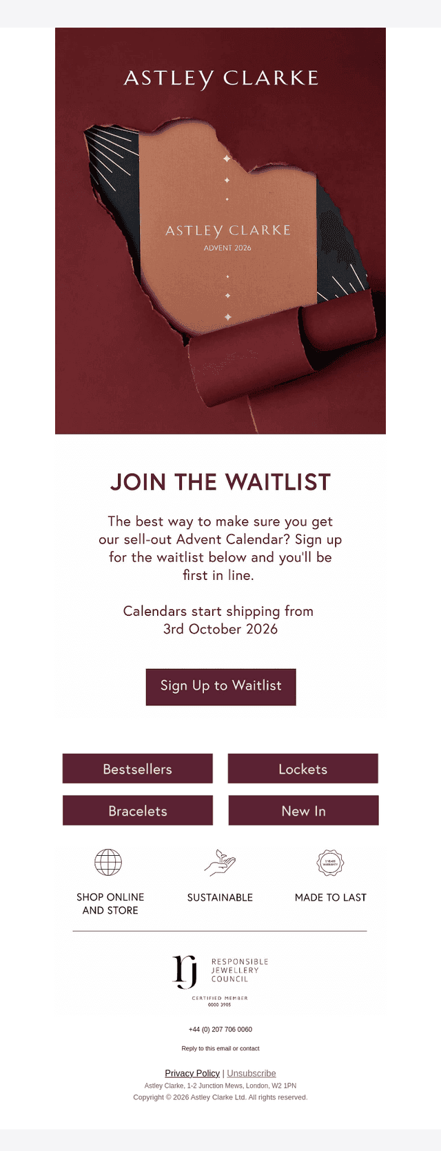 Our Advent Calendar Waitlist is Open