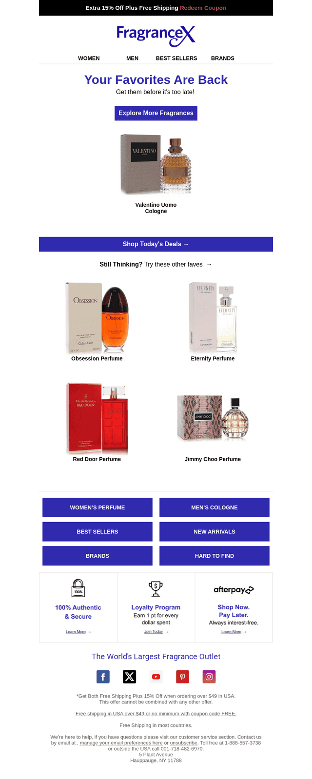 FragranceX email from Mon, Sep 21, 2026