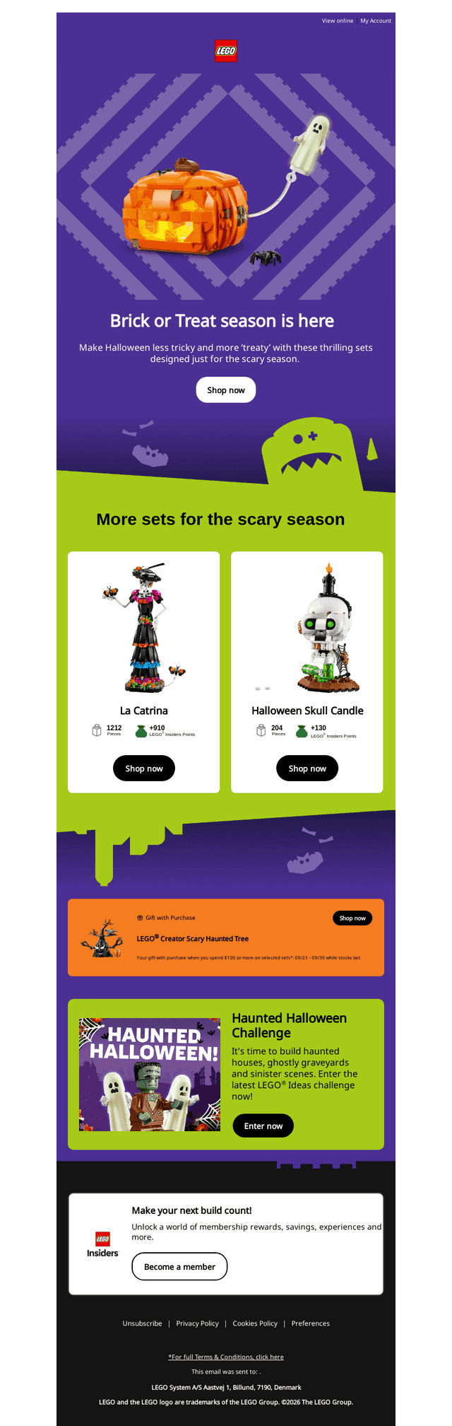 LEGO email from Mon, Sep 21, 2026
