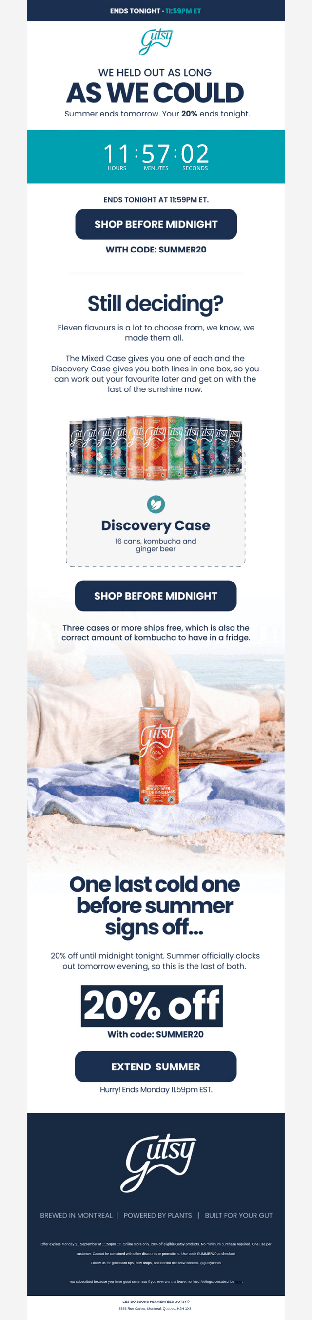 Gutsy Kombucha email from Mon, Sep 21, 2026