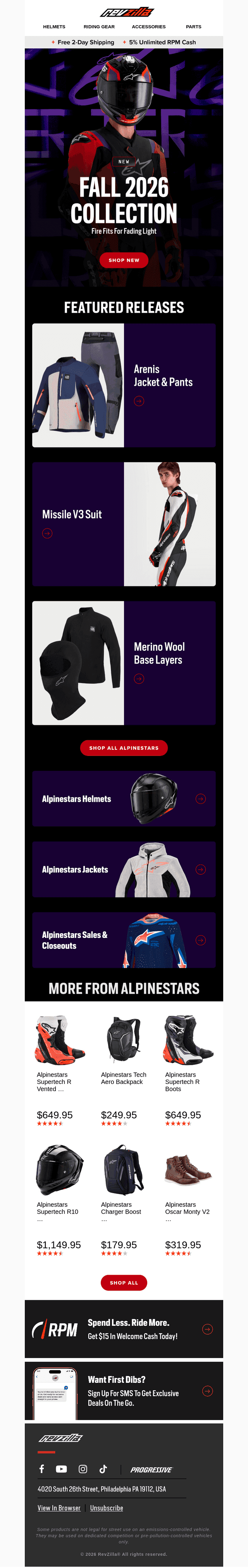 RevZilla email from Mon, Sep 21, 2026