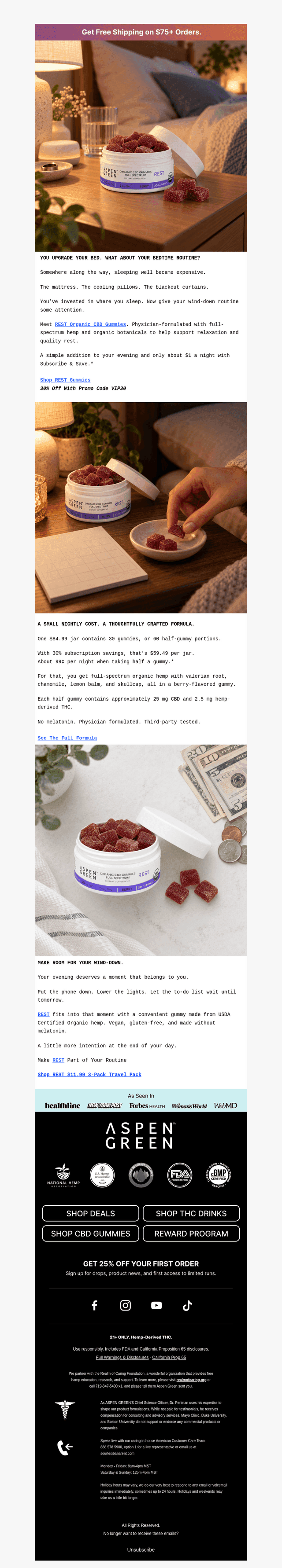Aspen Green email from Tue, Sep 22, 2026