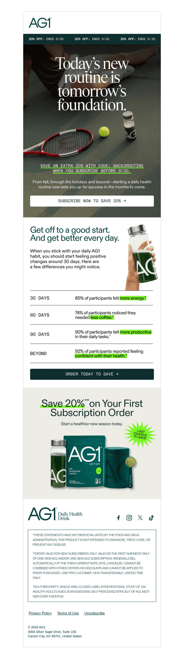 20% off is ending soon.