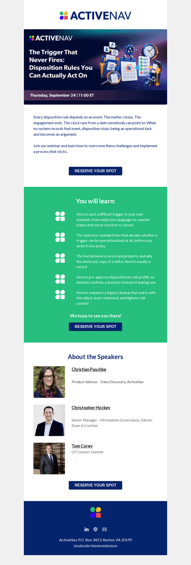 Webinar: Disposition rules you can actually act on