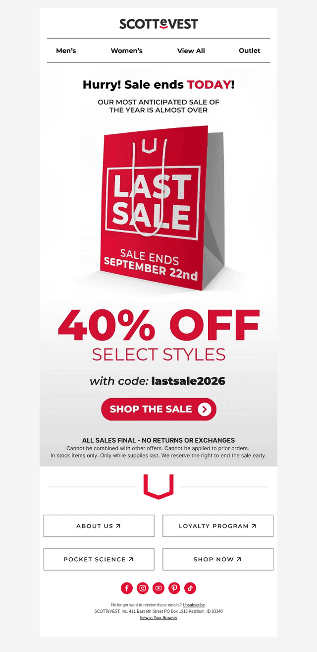 lastsale - last chance
