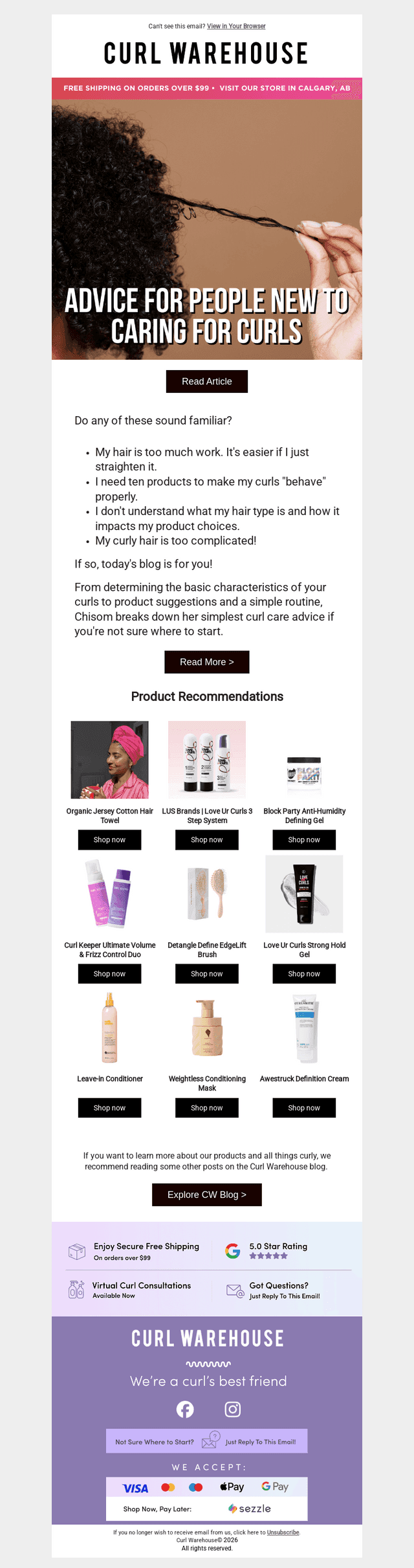 Beginner Advice for Building a Curl Care Routine