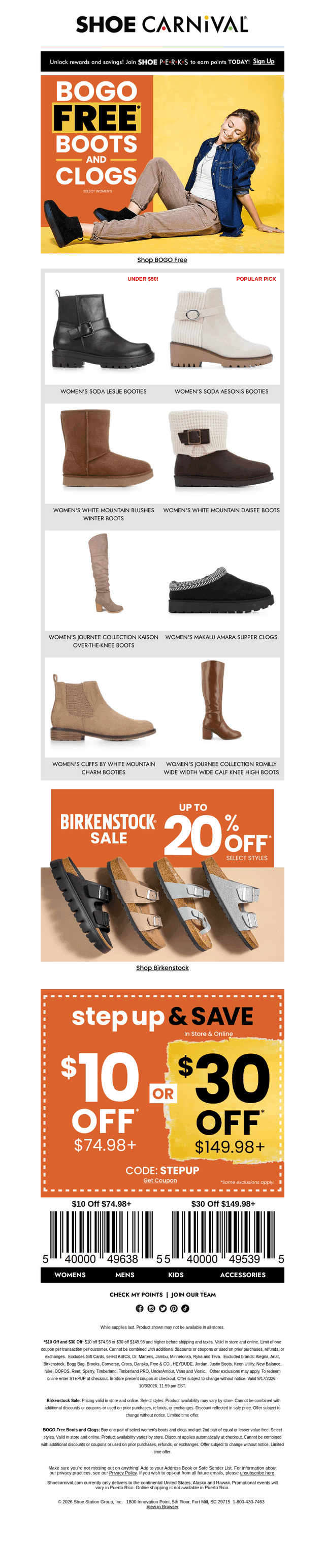 IT'S BACK: BOGO FREE BOOTS