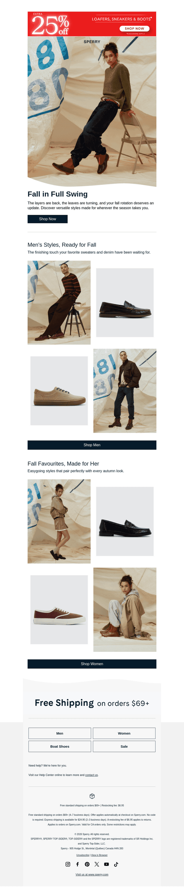 Fall Looks Better with 25% off