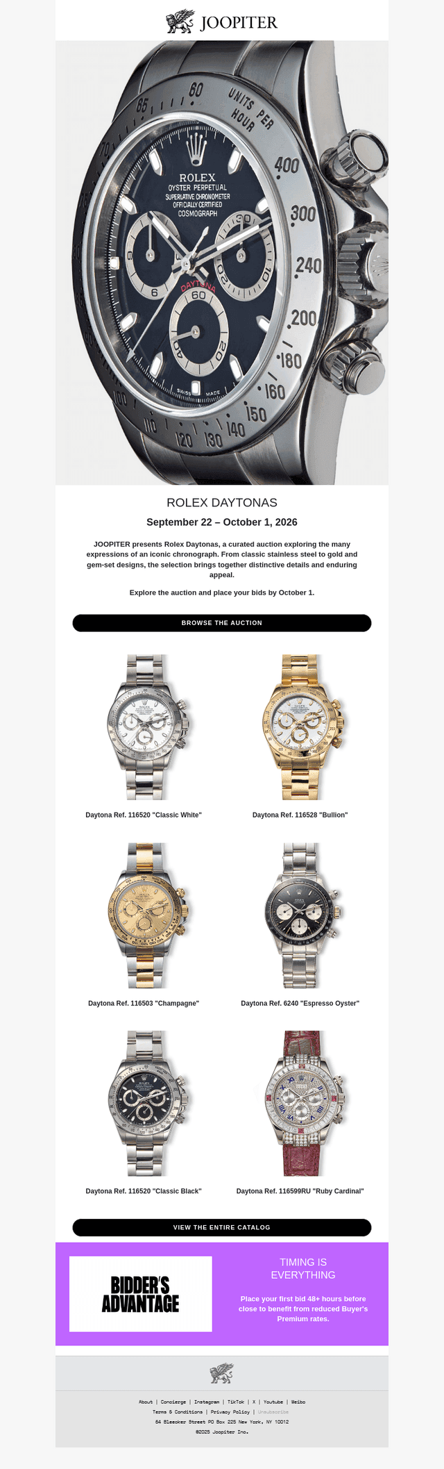 BID NOW: Rolex Daytonas