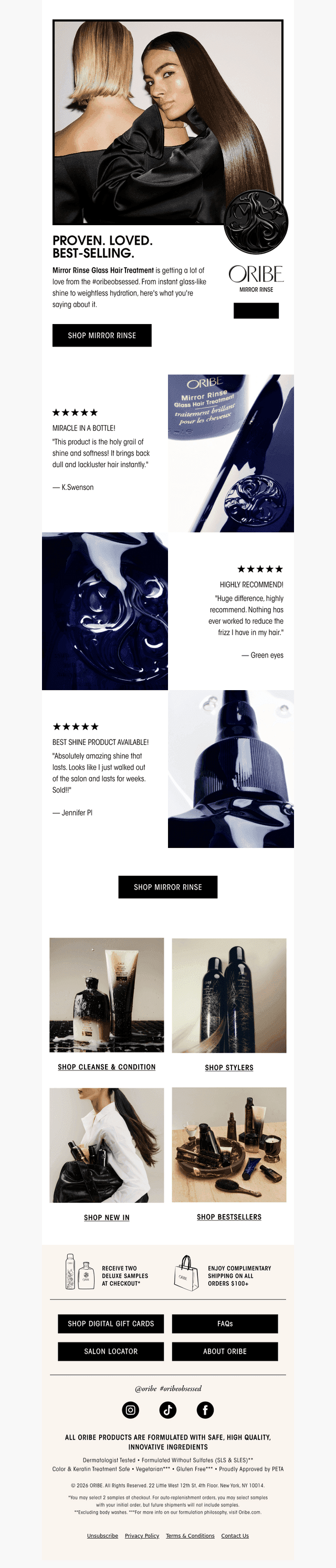 Oribe email from Wed, Sep 23, 2026