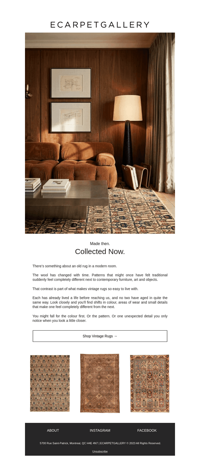 Old Rugs, New Rooms