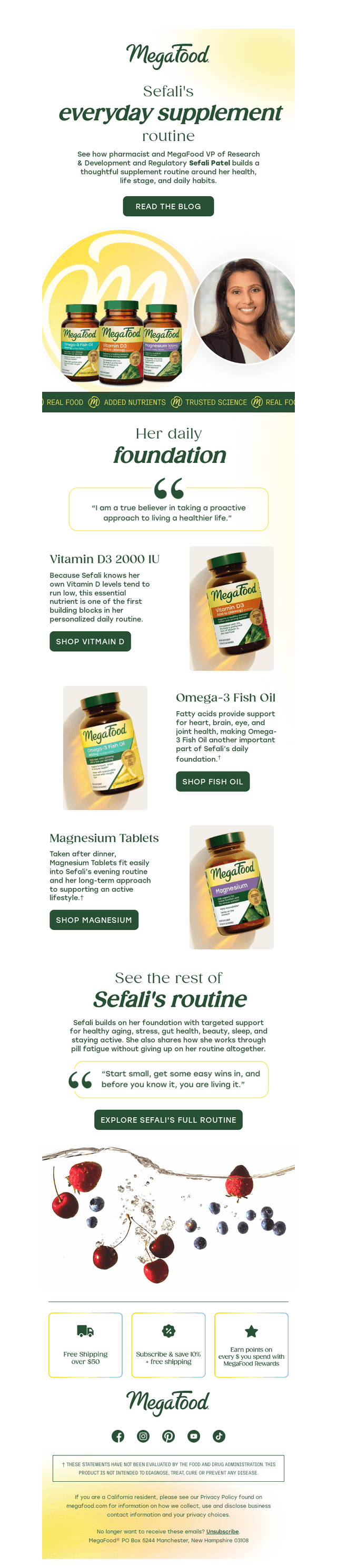 A pharmacist’s daily supplement routine