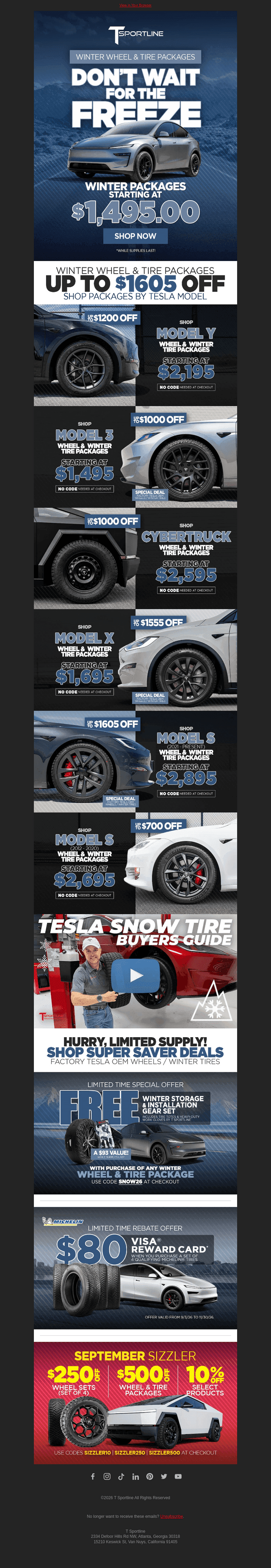 T Sportline email from Thu, Sep 24, 2026