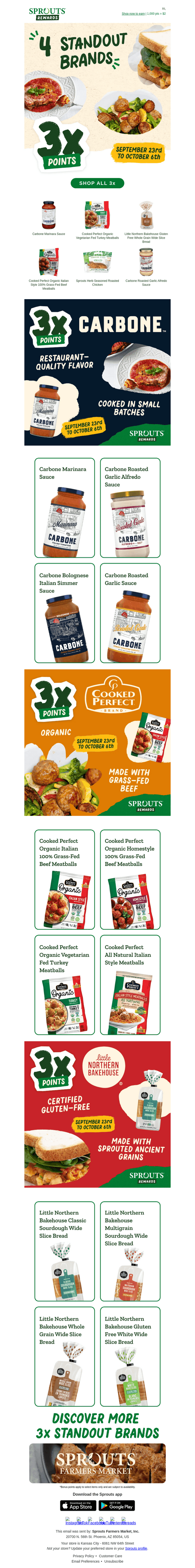 🤩 Earn 3x points on 4 NEW standout brands