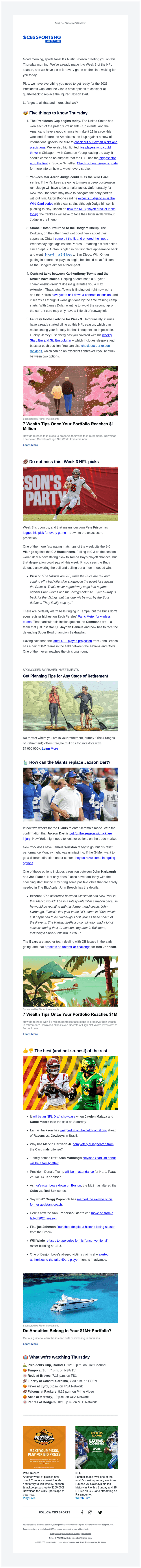 CBS email from Thu, Sep 24, 2026