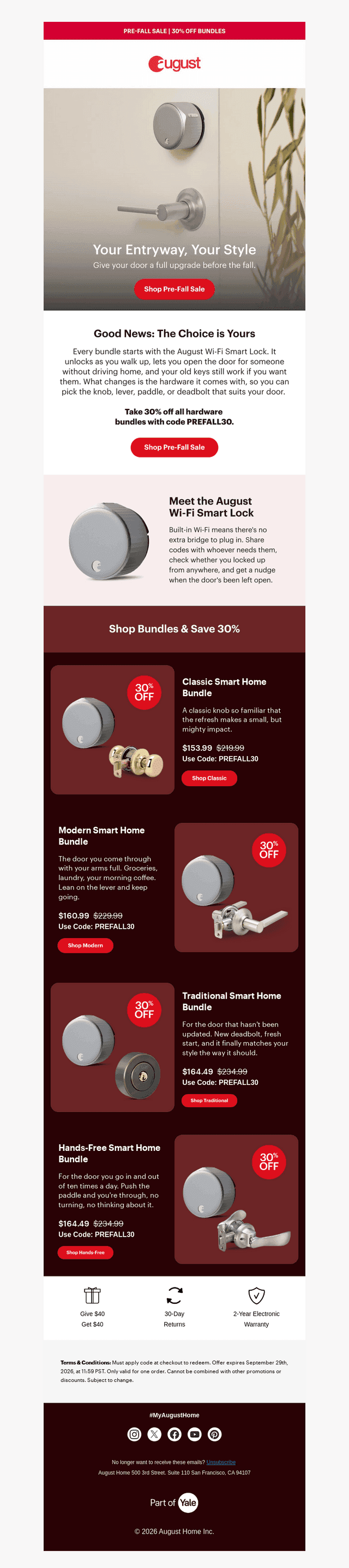 August Home email from Thu, Sep 24, 2026