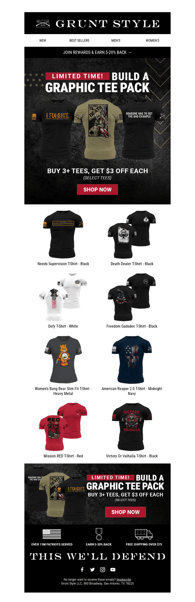 ⚡Buy 3+ Tees, Get $3 Off Each⚡