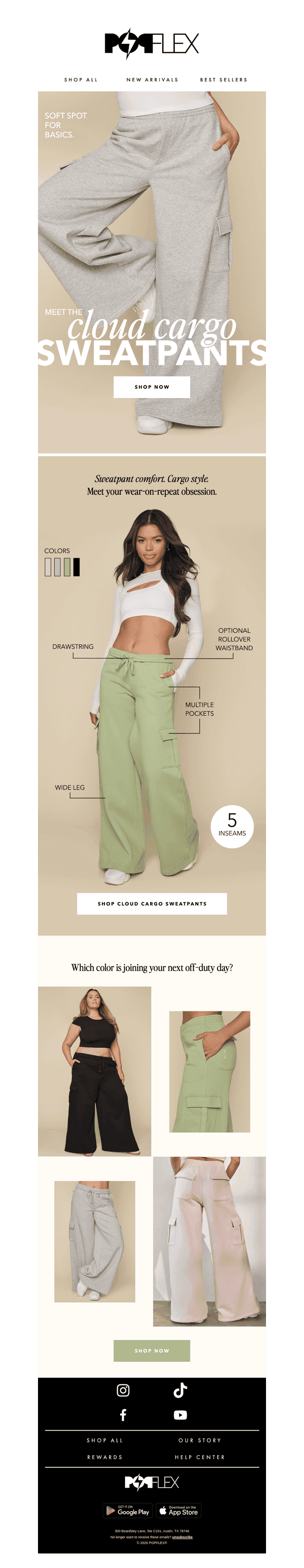 CLOUD CARGO SWEATPANTS