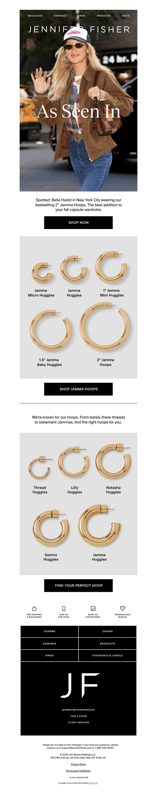 Jennifer Fisher Jewelry email from Thu, Sep 24, 2026