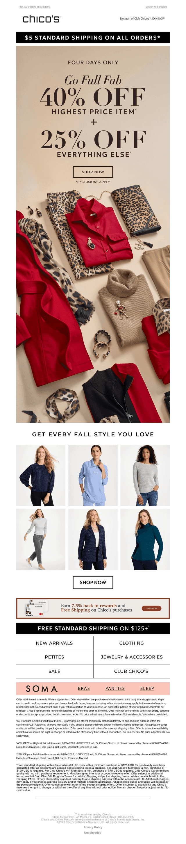 GO FULL FAB! 40% off 1 + 25% off EVERYTHING else
