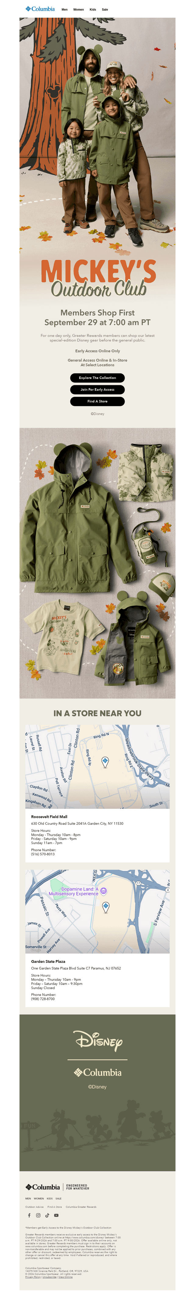Columbia Sportswear email from Fri, Sep 25, 2026