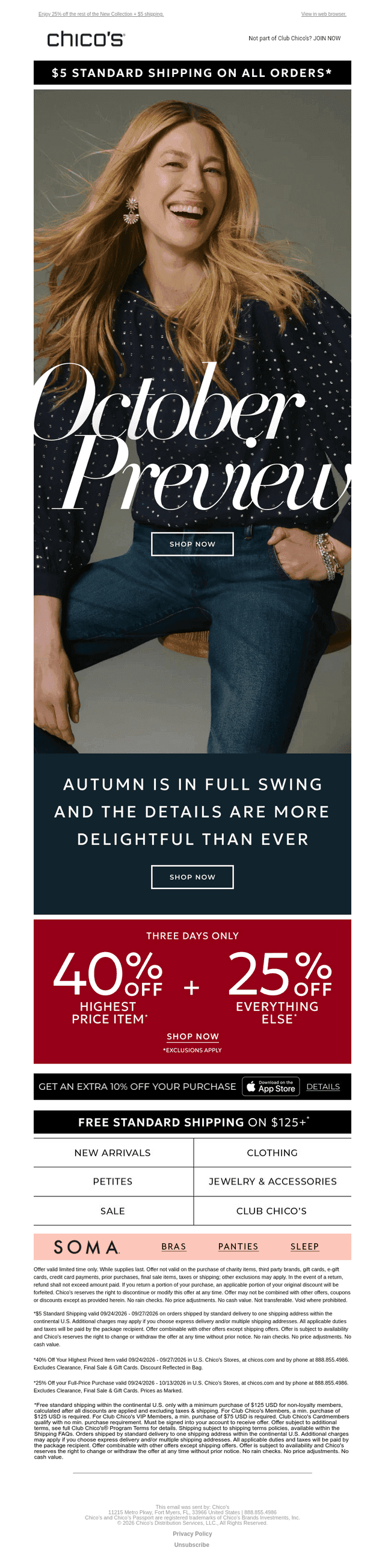 Just for you: OCTOBER PREVIEW + 40% OFF