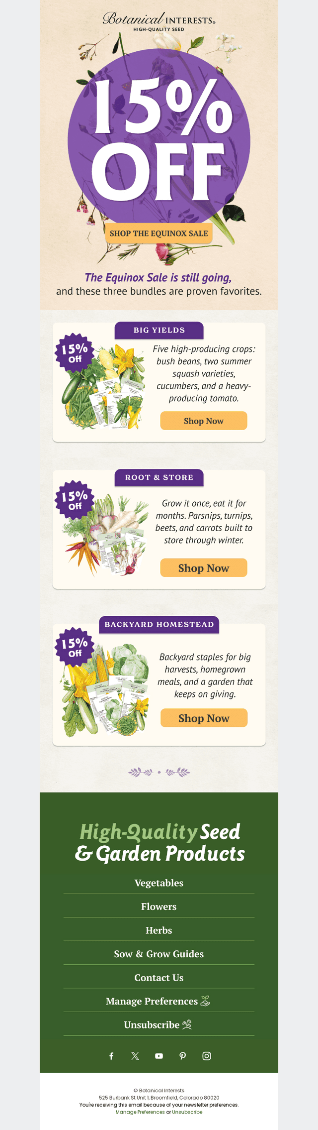 Still 15% off (yes, really)