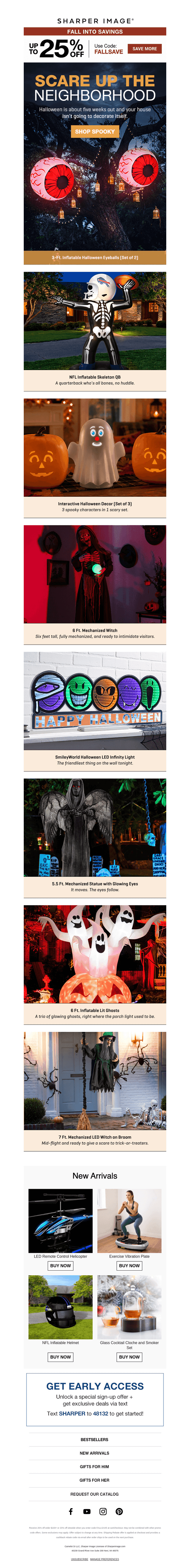 Sharper Image email from Fri, Sep 25, 2026