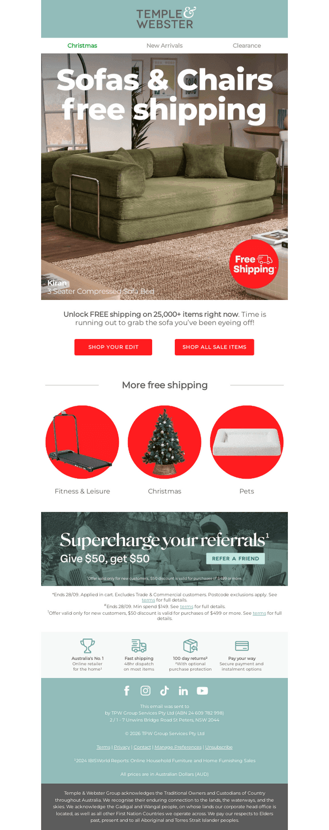Your sofa & chairs free ship edit 🚚