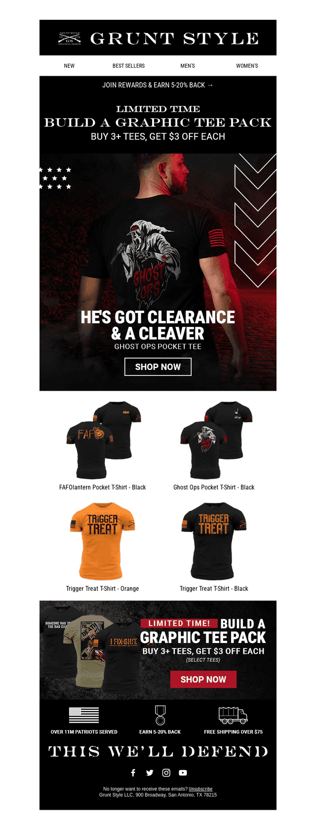 3+ HALLOWEEN TEES = $3 OFF EACH 🎃