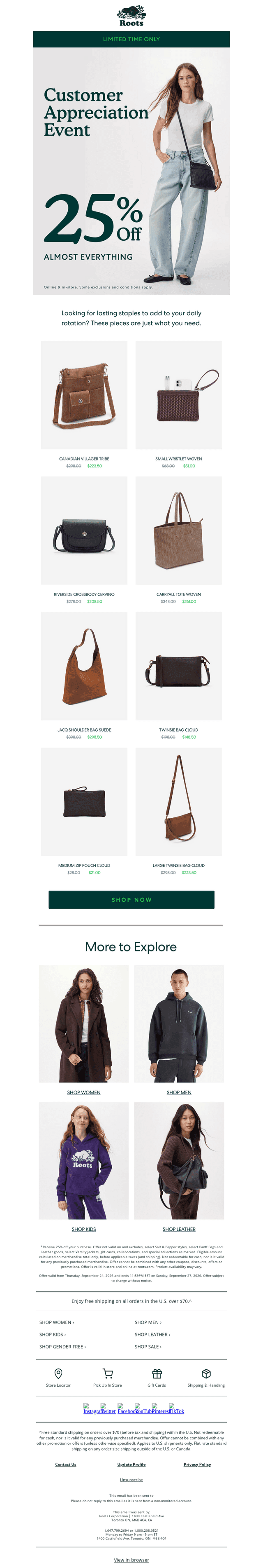 Leather Styles You Need 🤎 Now 25% OFF