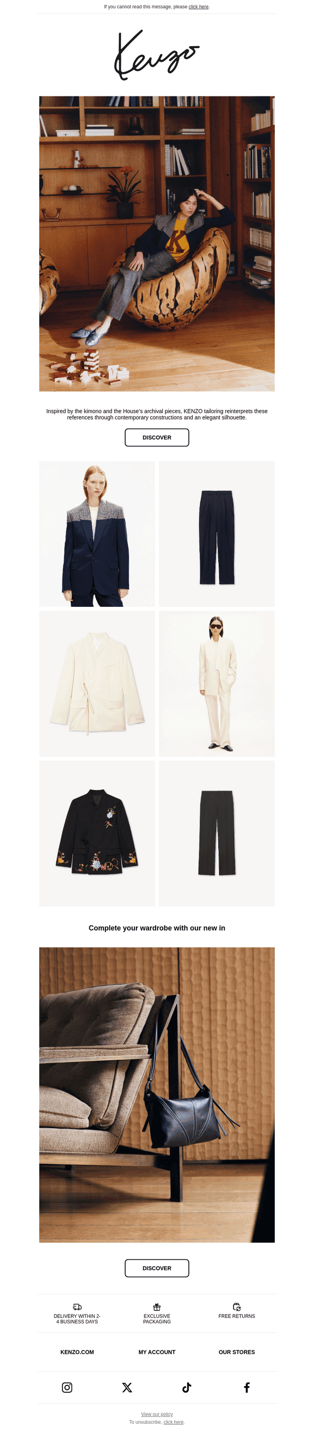 The tailoring by KENZO