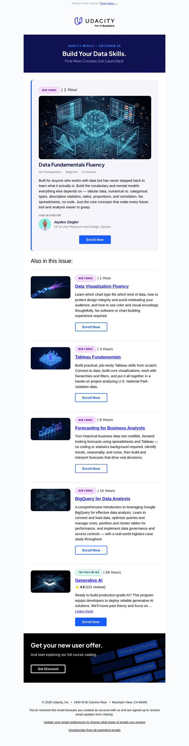 Udacity email from Sat, Sep 26, 2026