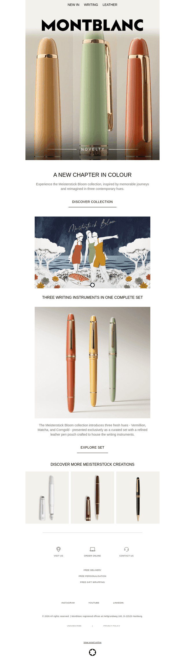 Montblanc email from Sat, Sep 26, 2026
