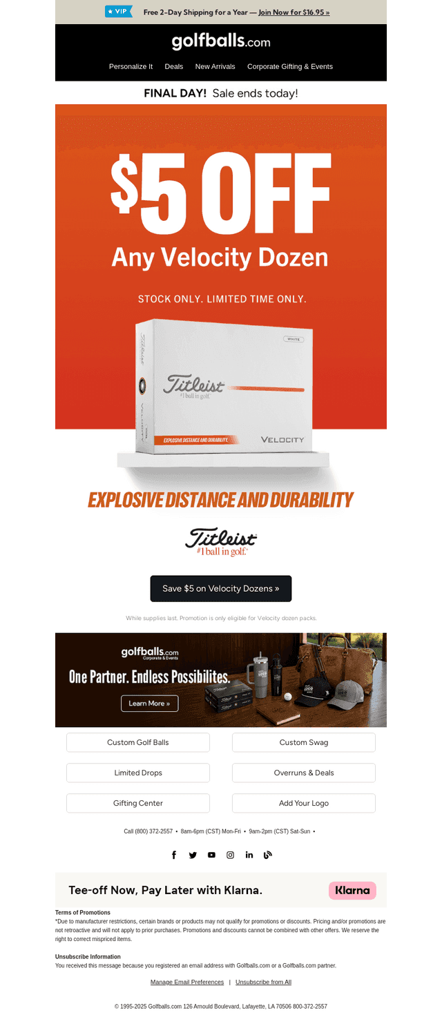 Golfballs email from Sat, Sep 26, 2026