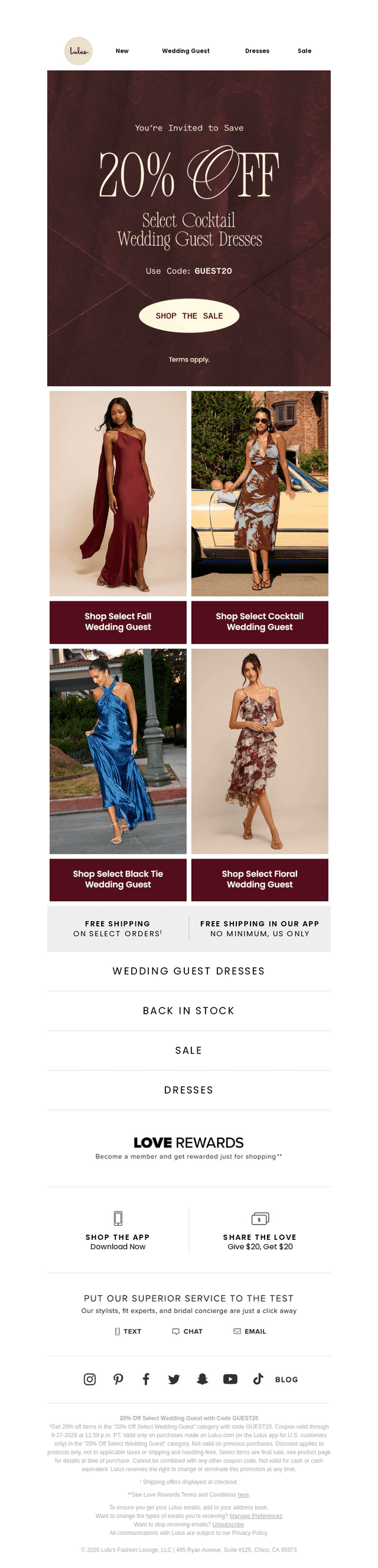 Lulus email from Sun, Sep 27, 2026
