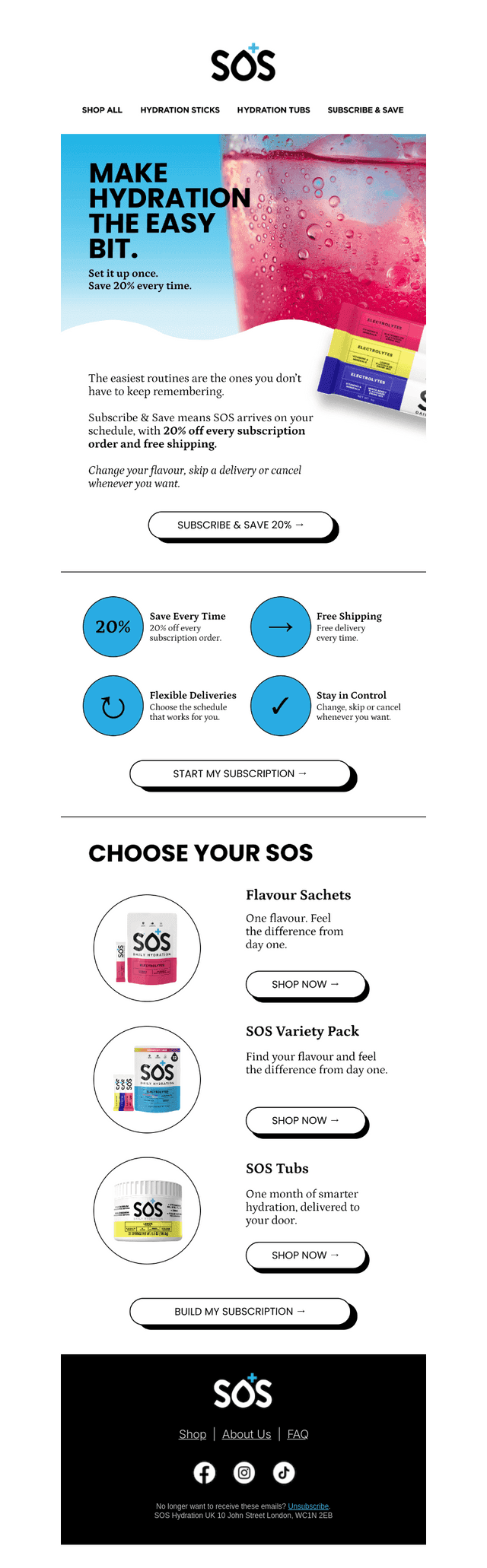SOS Rehydrate email from Sun, Sep 27, 2026