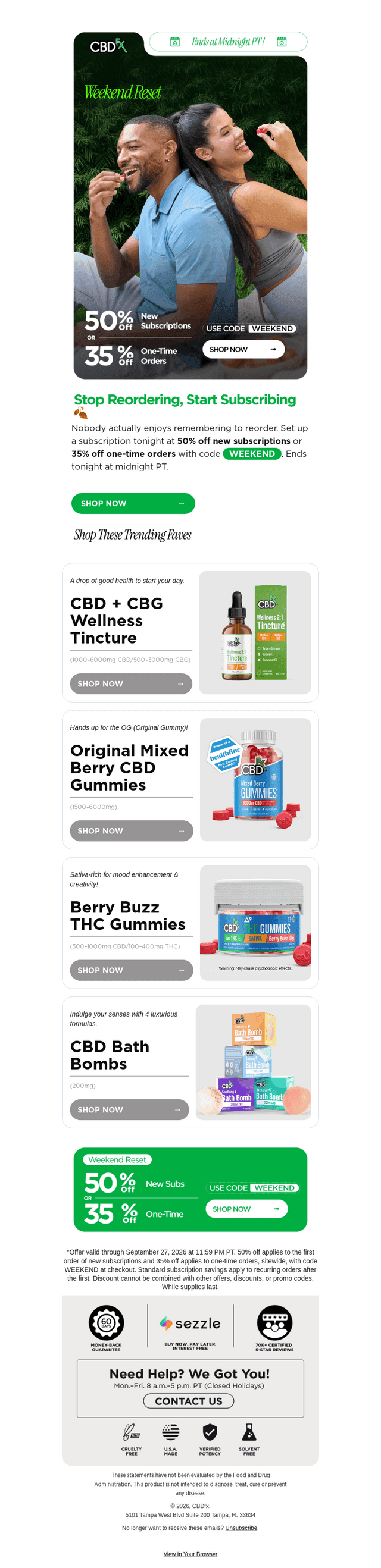 CBDfx email from Sun, Sep 27, 2026