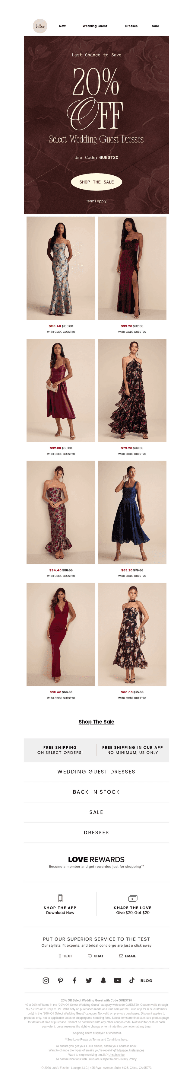 Lulus email from Sun, Sep 27, 2026