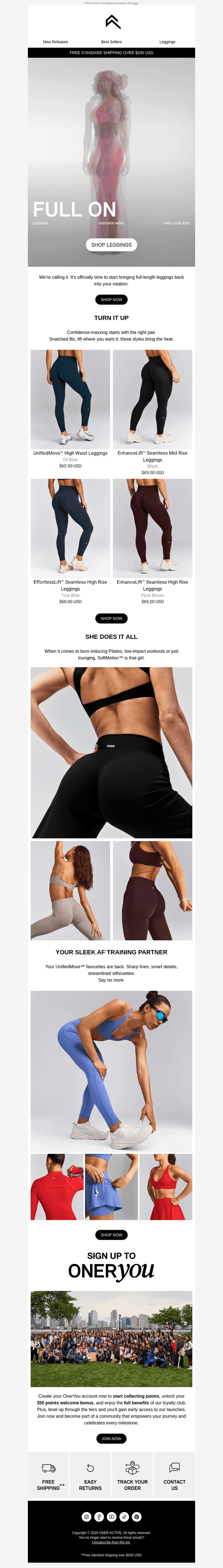 Legging season starts now