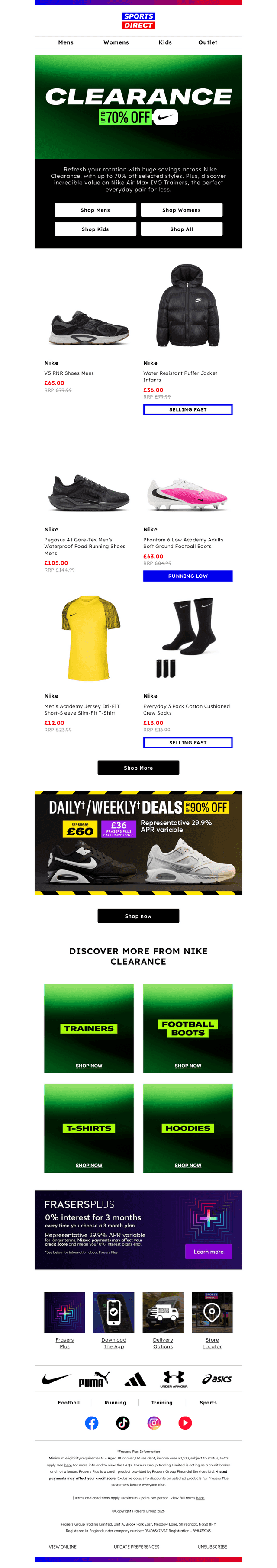 Save Big with Nike Clearance