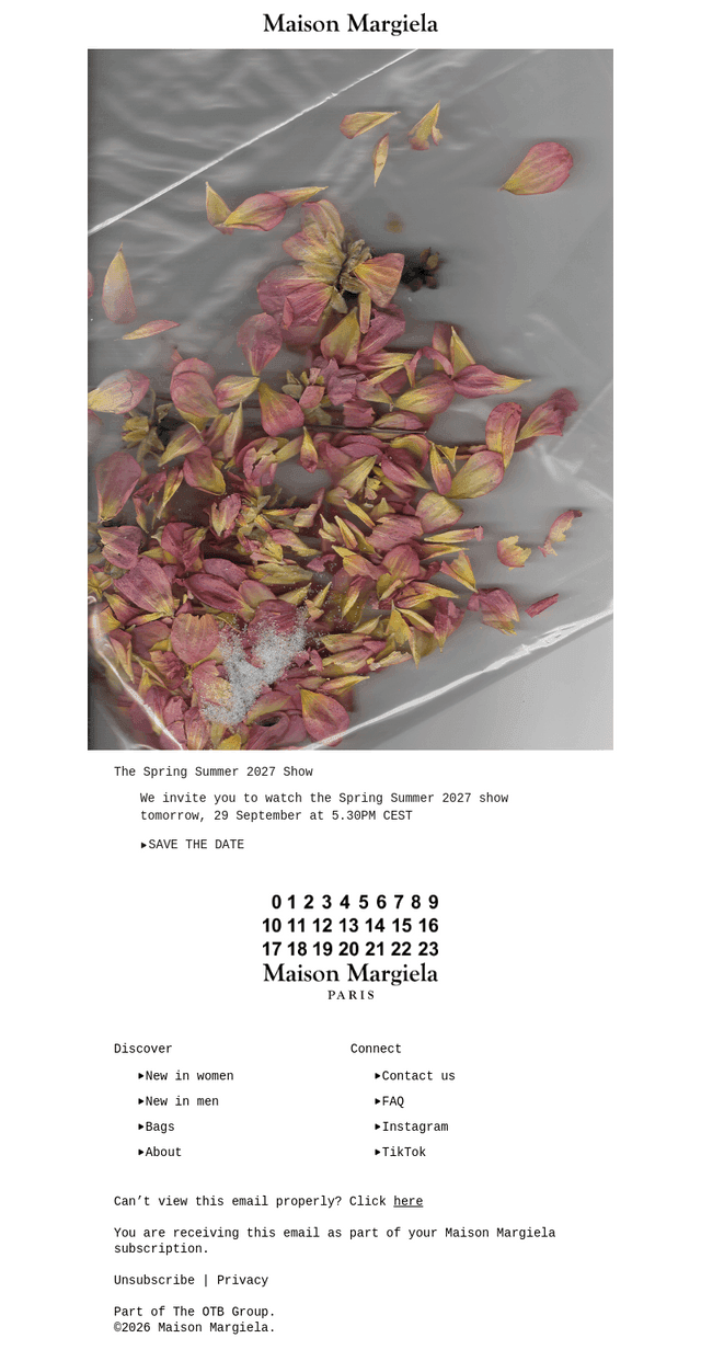 Tomorrow: The Spring Summer 2027 Show